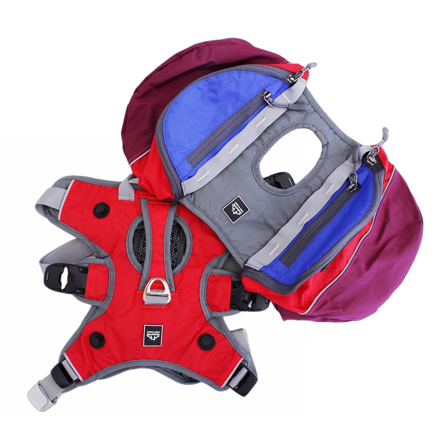 Adventurer 2-piece Dog Pack With EZ Latch™ Harness - SUNSET Harness and Saddlebags