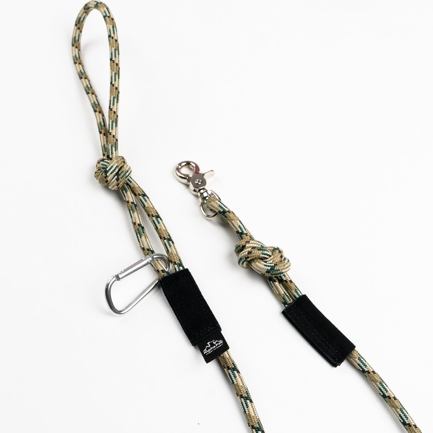 Destination Gray and Green 7MM Kernmantle Rope Dog Leash