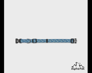 Blue and White Pattern Dog Collar