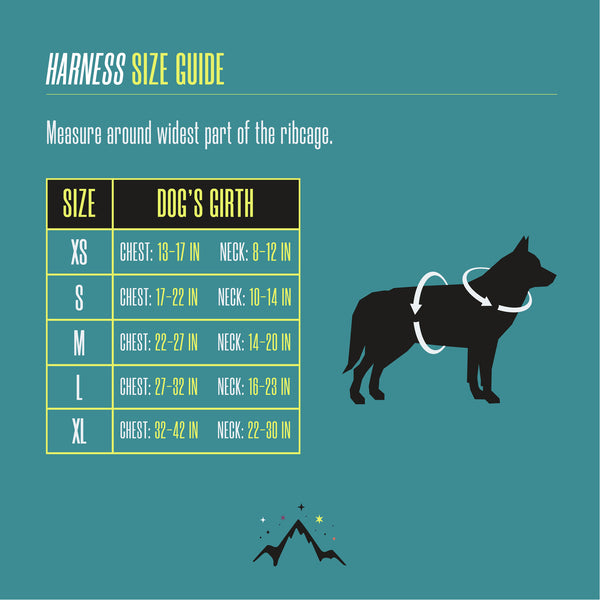 Millvue Riptide EZ Fit™ Dog Harness Sizing Guide