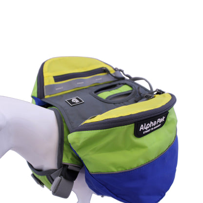 Adventurer 2-piece Dog Pack With EZ Latch™  Harness - RAIN FOREST Mannequin