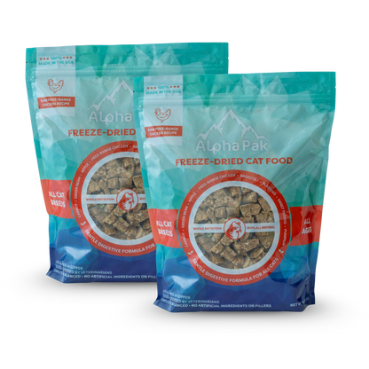 AlphaPak Freeze-Dried Cat Food - Chicken Recipe - 2 Bags