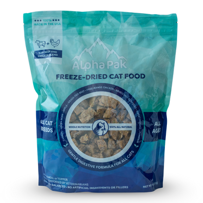 AlphaPak Freeze-Dried Cat Food - Beef & Chicken Blend - 1 Bag