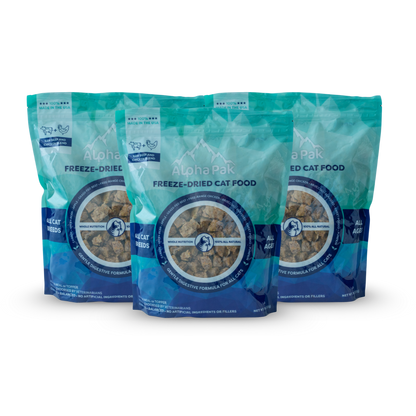 AlphaPak Freeze-Dried Cat Food - Beef & Chicken Blend - 3 Bags