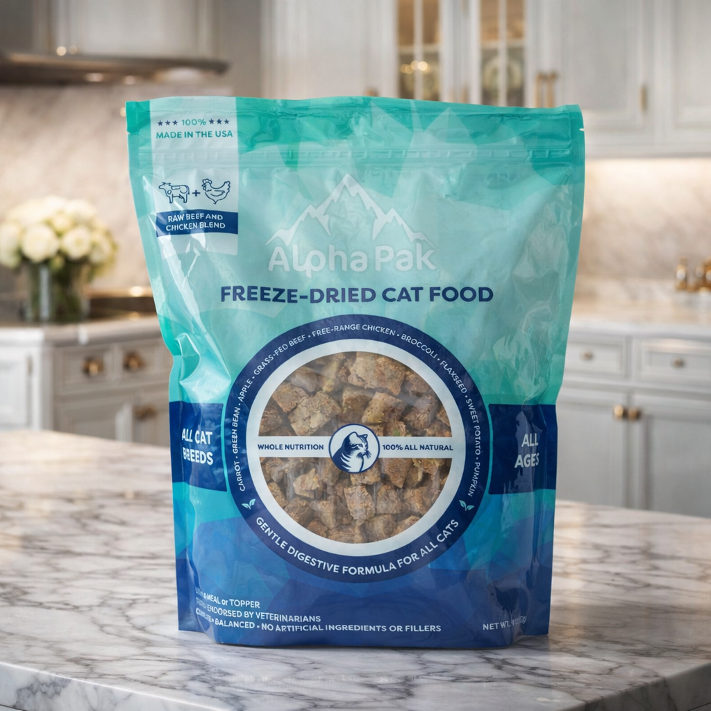 Premium Raw Freeze Dried Cat Food Chicken & Beef