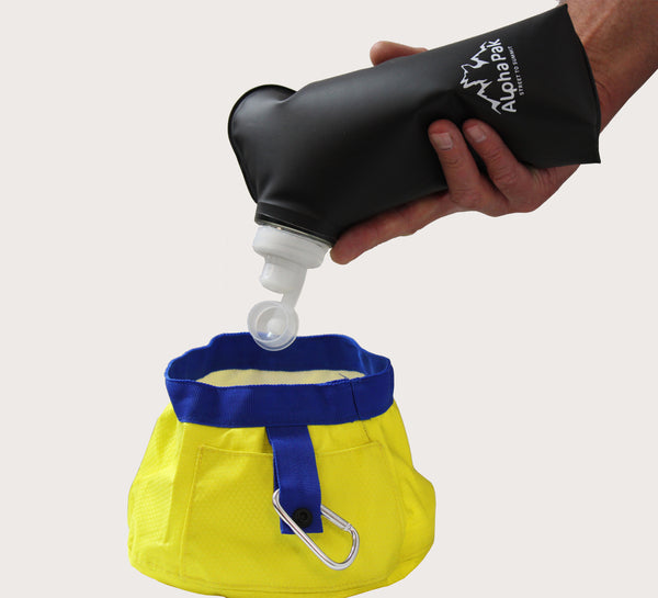 kobuk alphapak campingwithdogs hydration bladder backpack 1L 500ml BPA free fit in saddlebags water bladder black 