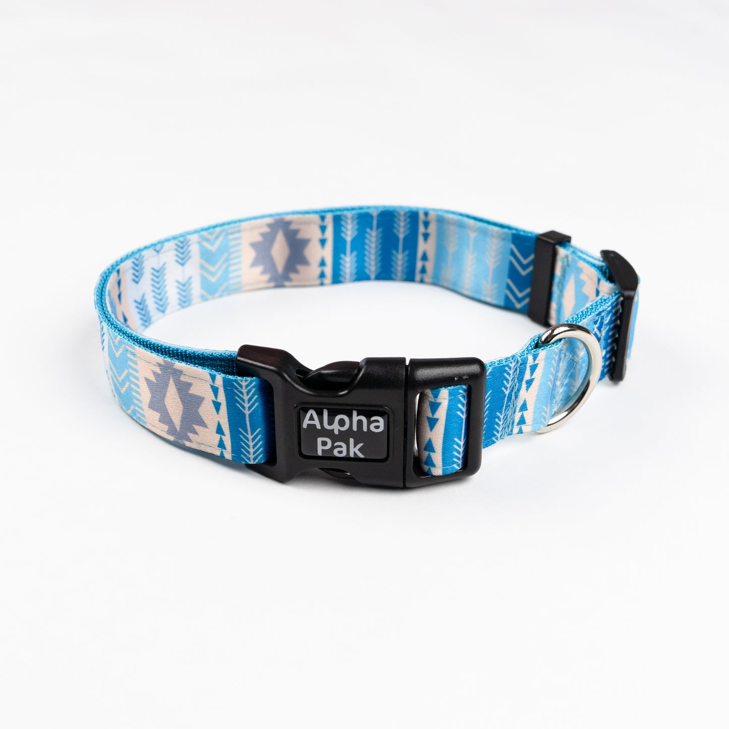 Blue Zion Pattern Dog Collar
