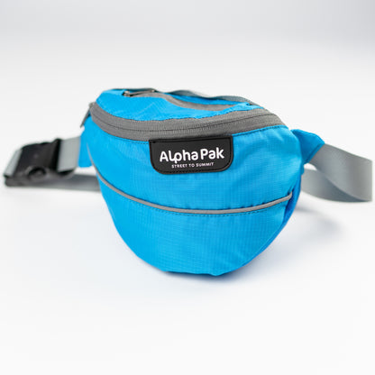 Pathfinder Hip Fanny Pack Blue and Gray