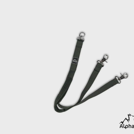Teton Dark Gray Elastic Dog Leash Coupler