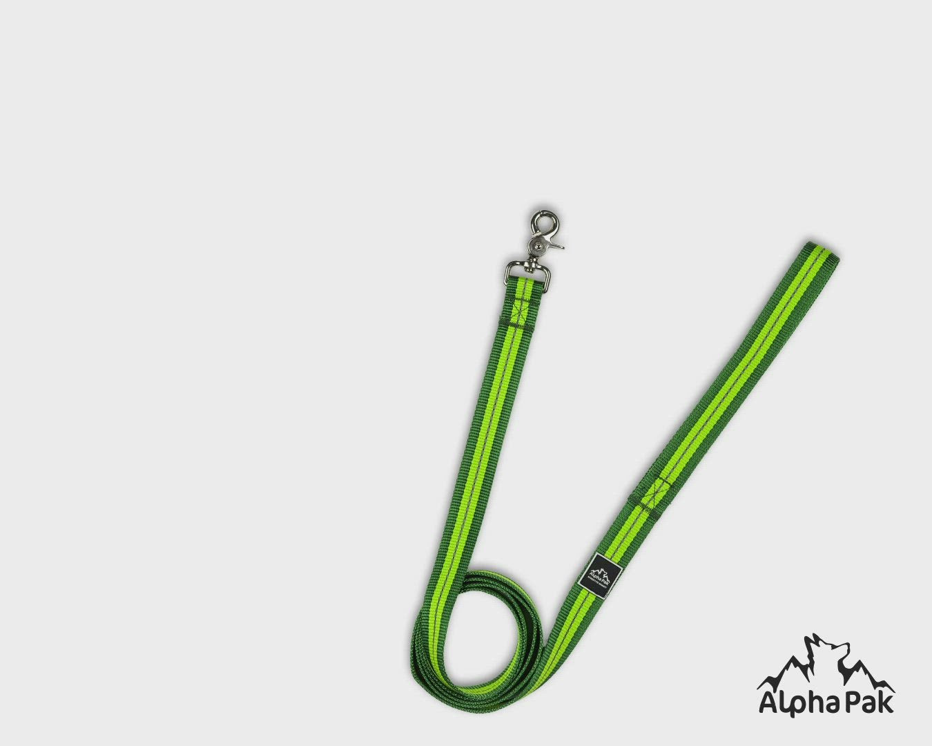 Appalachian Kiwi Green Flat Dog Leash