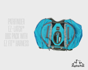 Pathfinder Blue Dog Latch Pack with EZ Fit Harness
