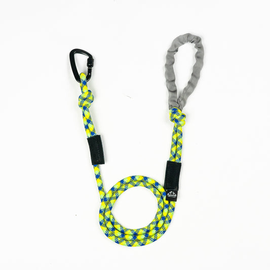 Yellow Green and Blue 10MM Kernmantle Rope Dog Leash