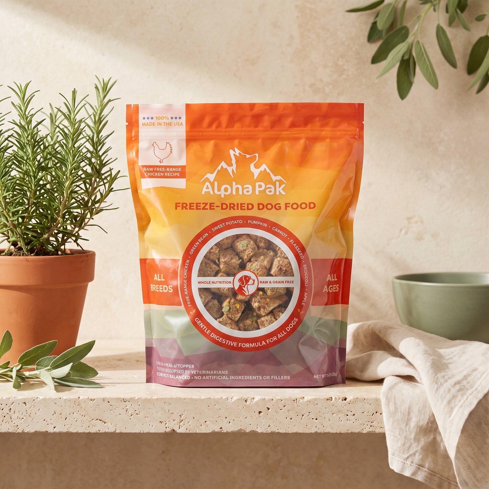 Freeze-Dried Raw Chicken | AlphaPak